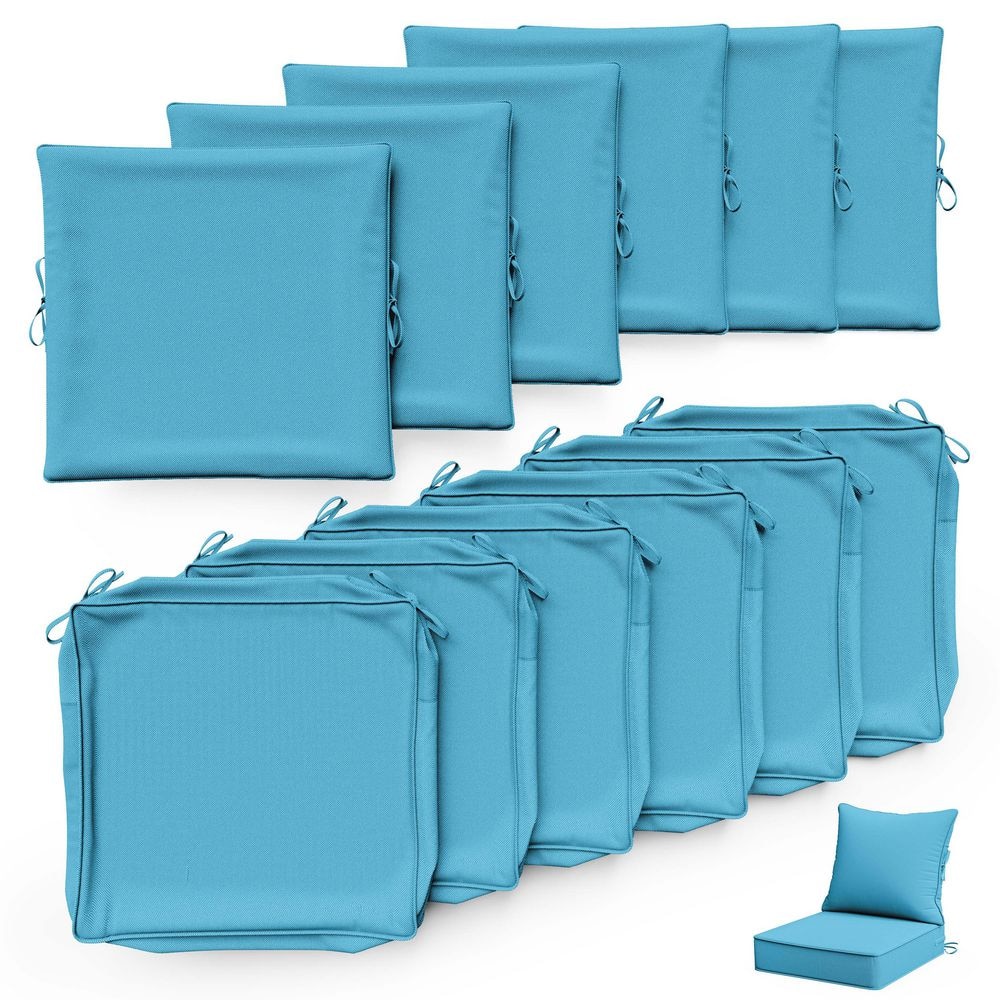 22 in. x 24 in. Slipcover Replacement Outdoor Waterproof Seat&Back Cover Set for Chair and Sofa Lake (6-Pack) price history on PriceWatchPro
