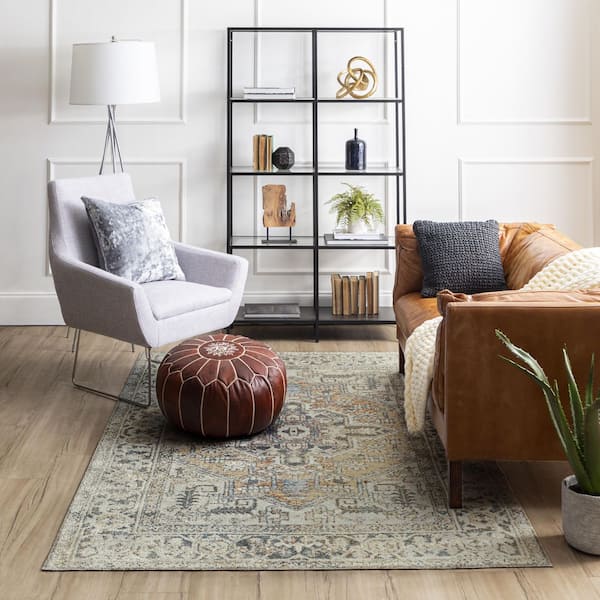Xanthe Anthracite 6 ft. x 9 ft. Area Rug
