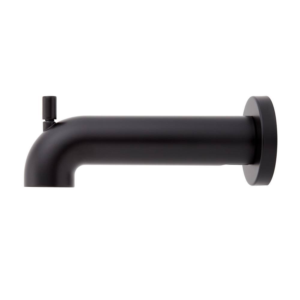 Lexia Chrome 6-7/8" Modern Integrated Diverter Tub Spout