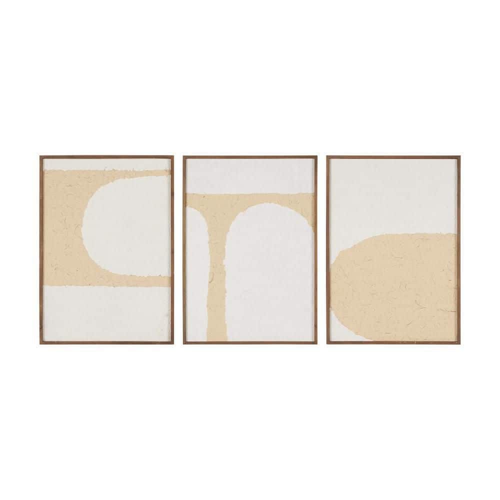 3 Piece Framed Graphic Print Abstract 19.69 in. x 25.76 in. price history on PriceWatchPro
