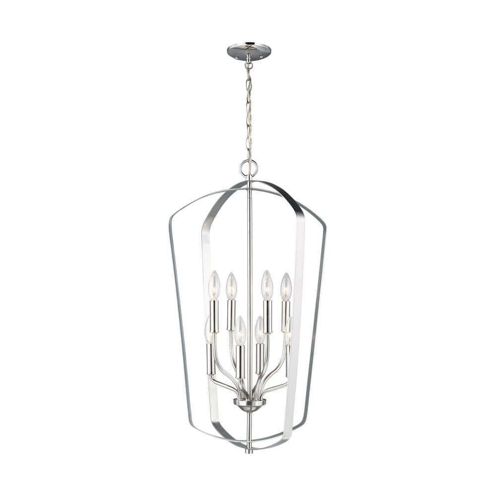 Romee 8-Light Brushed Nickel Transitional Pendant price history on PriceWatchPro