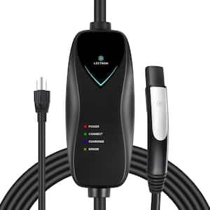  BougeRV Portable EV Charger Cable (16A, 25FT) EVSE Electric  Vehicle Charging Station (NEMA6-20 with Adapter for NEMA5-15) : Automotive
