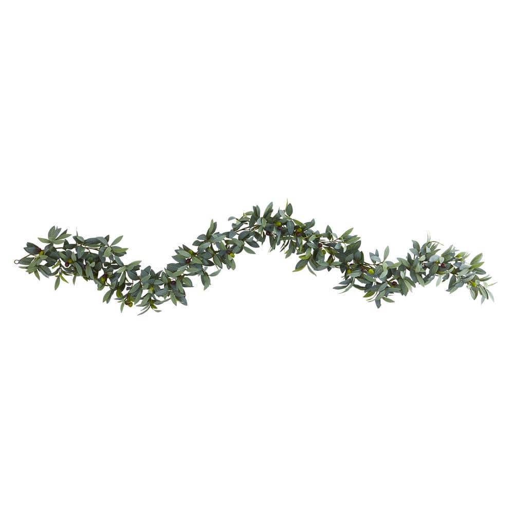  GWOKWAI Artificial Olive Leaf Garland, Olive Branch