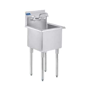 18.5 in. x 18 in. Stainless Steel 1-Compartment Utility Sink