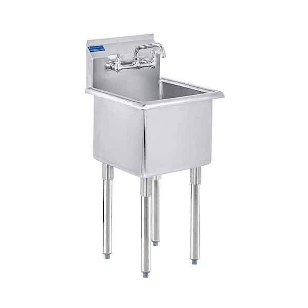 AMGOOD 18.5 in. x 18 in. Stainless Steel 1-Compartment Utility Sink