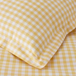 Company Cotton Gingham Yarn-Dyed Cotton Percale Pillowcase