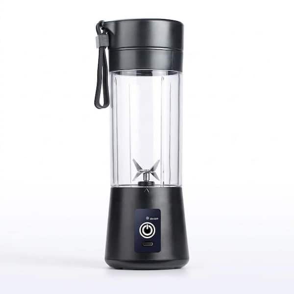 Black 380ML PC ABS Portable Blender Cup 6 Blade Electric Mini Juicer for Shakes Smoothies Juice 1 Piece
