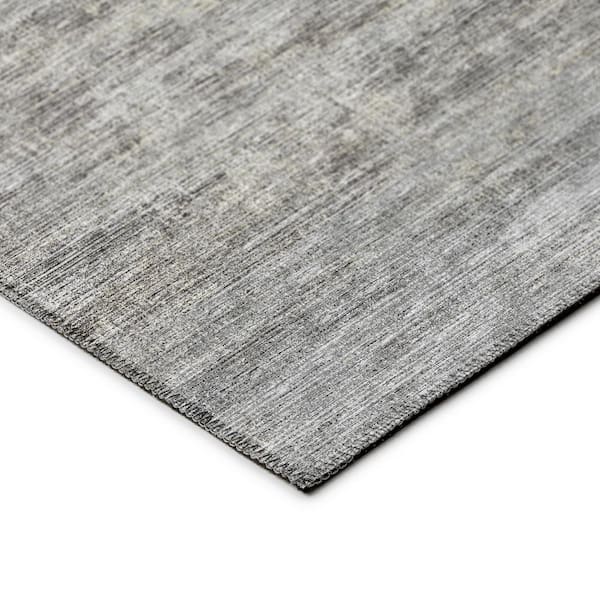 Marston Grey 8 ft. x 8 ft. Geometric Indoor/Outdoor Area Rug