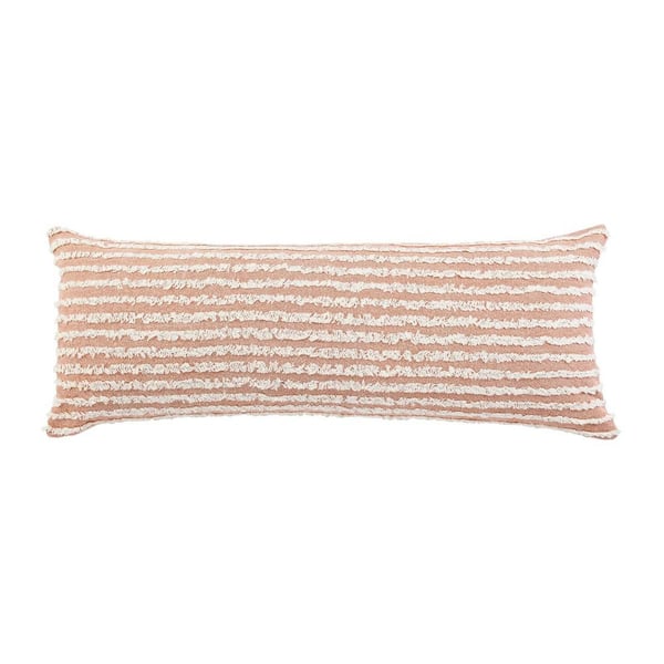 pink textured throw pillows