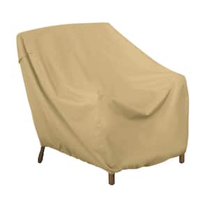 Terrazzo 30 in. H x 36 in. W x 35 in. L Brown Polyester Chair Cover