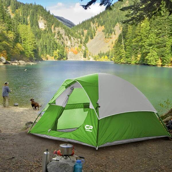 qu zelt QEENTOE Partyzelt 4x8 m Wasserdicht UV-Schutz, Stabiler Garten Pavillon mit Seitenteilen und Fenstern, Winterfest PE-Plane Festzelt für Hochzeit Feier Außenbereich Weiß Tent City, Seattle Taille:24 po x 36 po Pulverbeschichtet