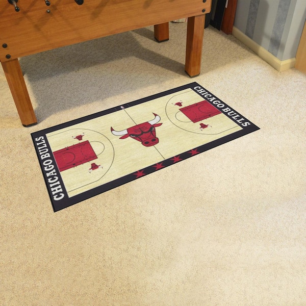 NBA Chicago Bulls 30 in. x 54 in. Court Runner Rug