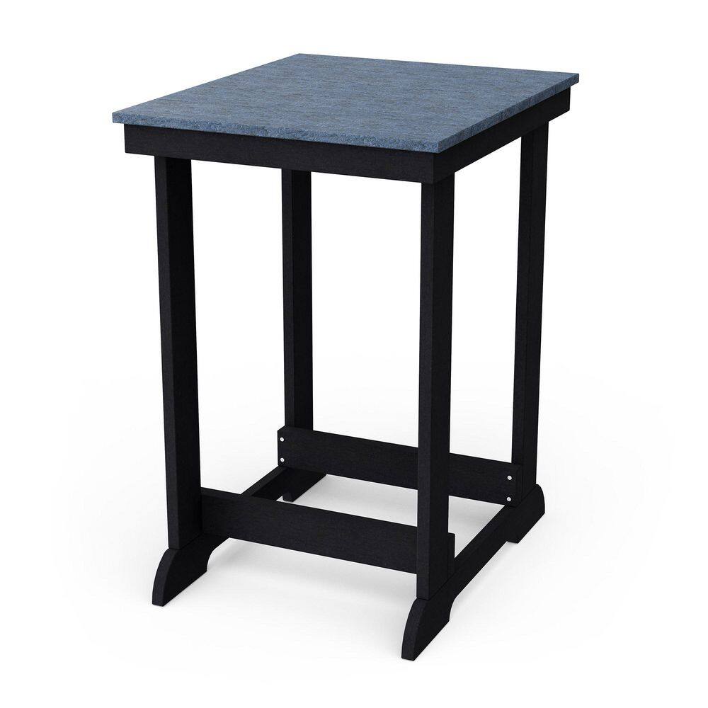 Heritage Patriot Blue and Black HDPE Plastic Outdoor Patio Counter Height Table price history on PriceWatchPro