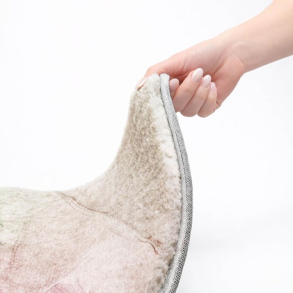 Dream Shag Premium Machine Washable Abstract ADS502 Blush 10 ft. x 14 ft. Area Rug