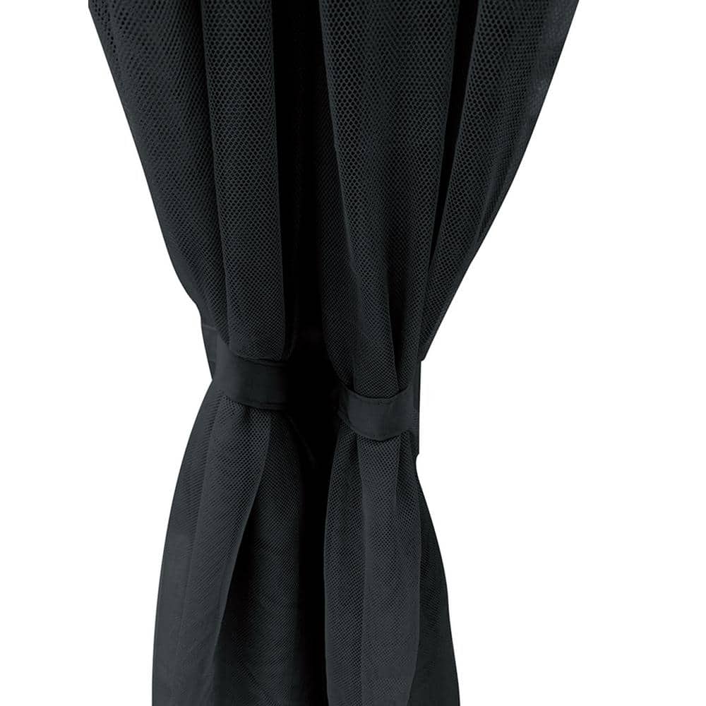 Black 10' x 10' Gazebo Mosquito Netting Replacement