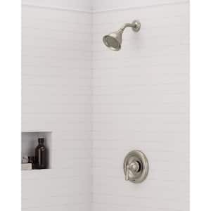 Banbury 1-Spray Single Handle Shower Faucet 1.75 GPM in Spot Resist Brushed Nickel (Valve Included)
