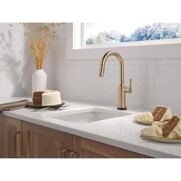 Cordova Touch2O Touchless Gold Champagne Bronze Single Handle Bar Faucet