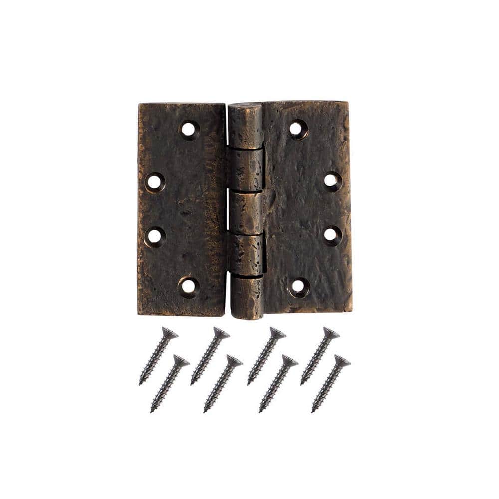 5 in. Natural Bronze Patina Bronze Butt Hinge