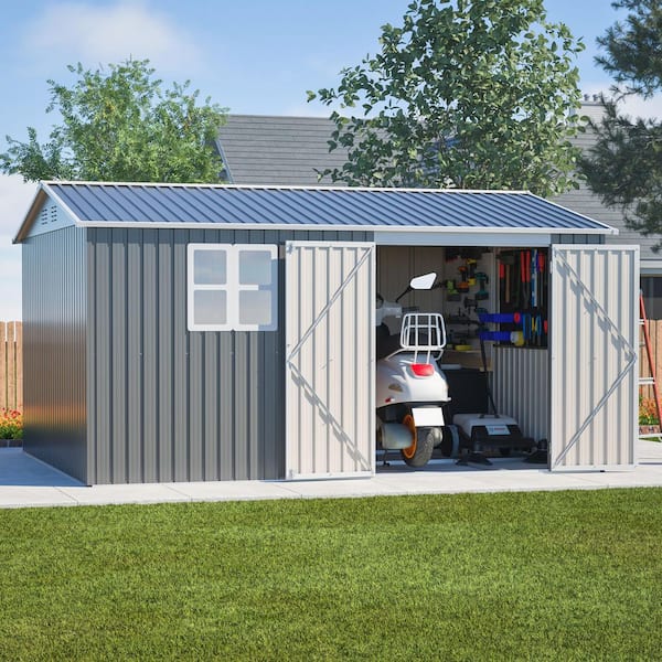 Hohuqeri 10 ft. x 12 ft. Outdoor Storage Shed Garden Shed Garden
