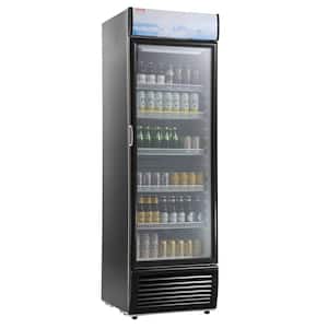 14.8 Cu.Ft Commercial Merchandiser Glass Door Display Refrigerator with 5-Adjustable Shelves, Customizable Lightbox