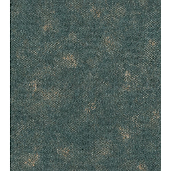 Advantage 8 in. x 10 in. Roderick Teal Faux Snakeskin Sample