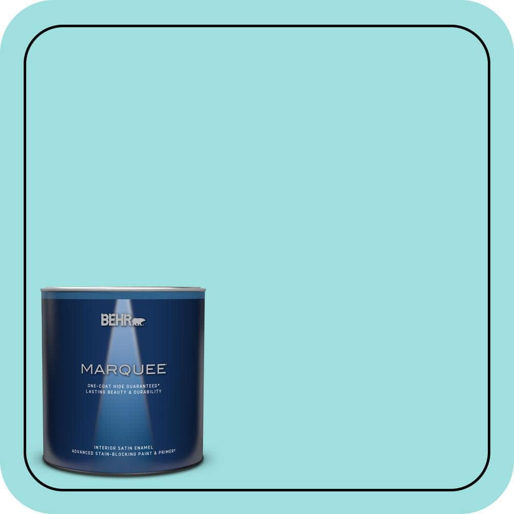 1 qt. #P460-2 Tropical Waterfall Satin Enamel Interior Paint & Primer price history on PriceWatchPro