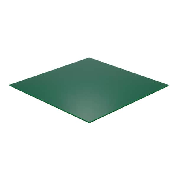 Falken Design 48 in. x 48 in. x 0.125 in. Thick Acrylic Green Opaque Sheet