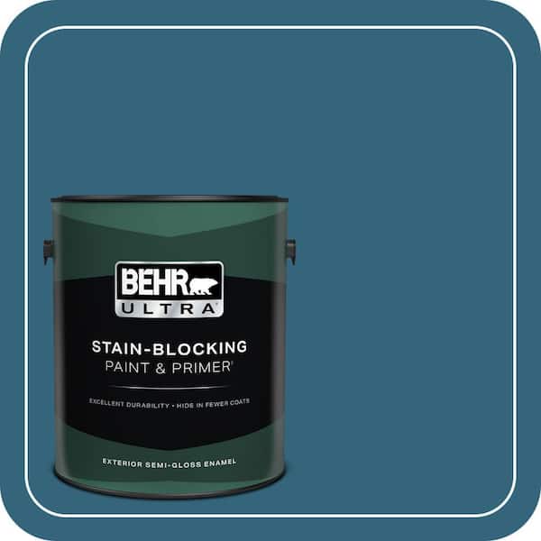 BEHR ULTRA 1 gal. #550D-7 Southern Evening Semi-Gloss Enamel Exterior Paint & Primer