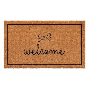 Birdrock Home Come Back with A Warrant Coir Doormat | 18 x 30 inch | Standard We