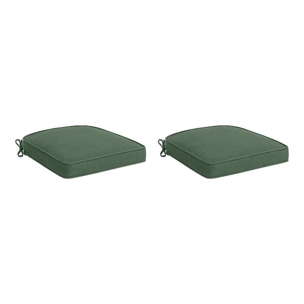 Hampton Bay 20 in. W x 20 in. D Cushionguard Universal Outdoor Seat Pad in Endive (Set of 2)