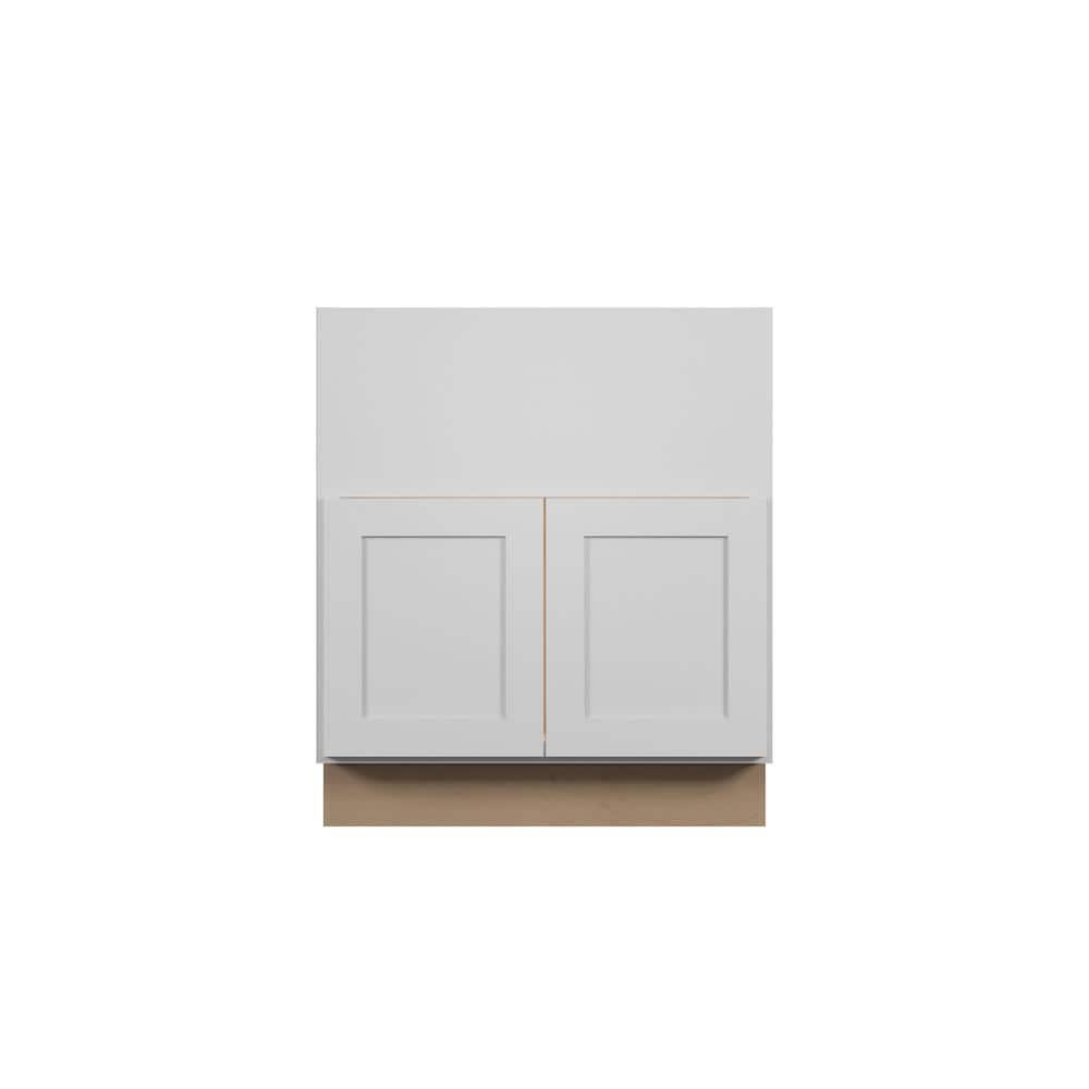 Bedford Shaker 30 in. W x 34.5 in. H x 24 in. D in Painted White Plywood As