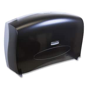 20-2/5 in. W x 5-4/5 in. D x 13-1/10 in. H Smoke/Gray Cored JRT Jumbo Combo Toilet Paper Dispenser