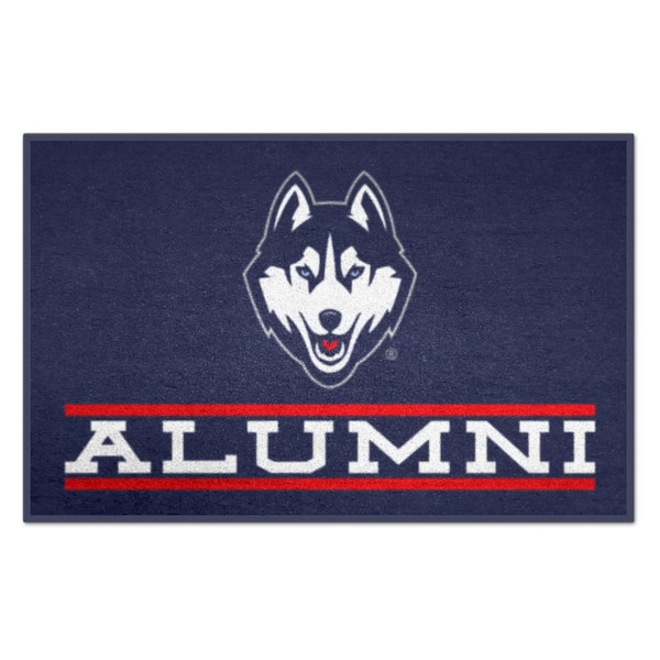 FANMATS University of Connecticut Navy 2 ft. x 3 ft. Alumni Starter Mat Accent Rug