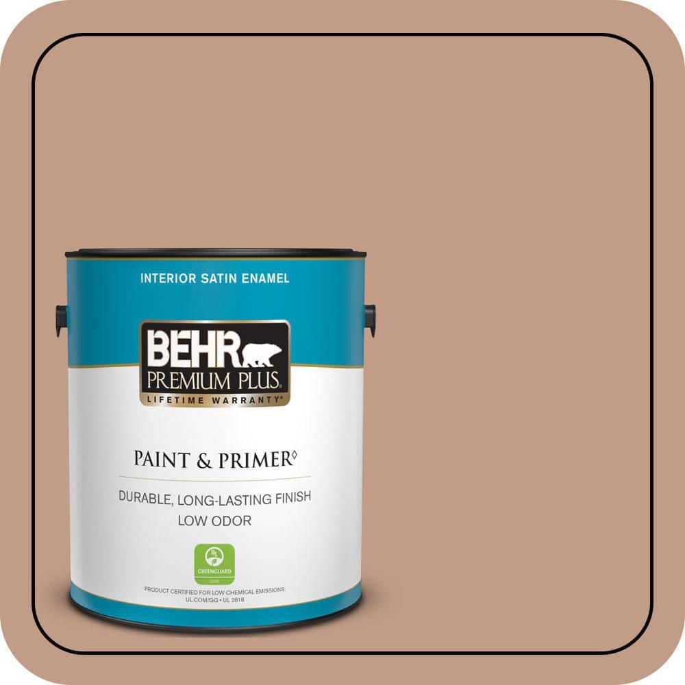 1 gal. #S200-4 Chestnut Bisque Satin Enamel Low Odor Interior Paint & Primer price history on PriceWatchPro