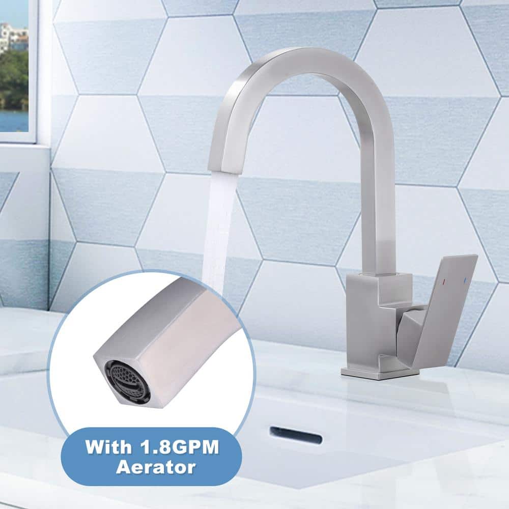 Brushed Nickel Single Handle Bar Faucet with Ceramic Valve