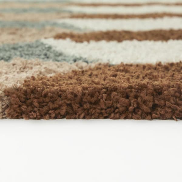 Harlowe Pink/Brown 8 ft. x 10 ft. Area Rug