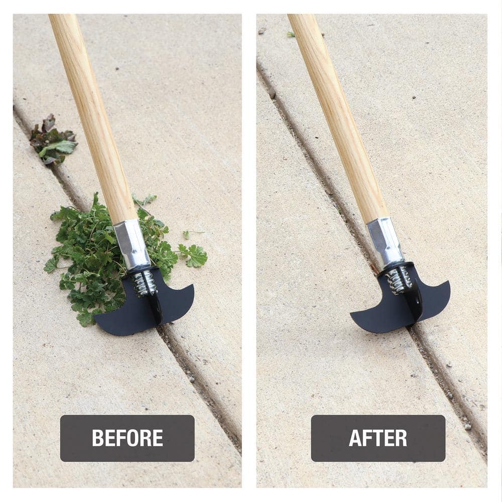 Compact Black Stainless Steel Crack and Crevice Weeding Tool