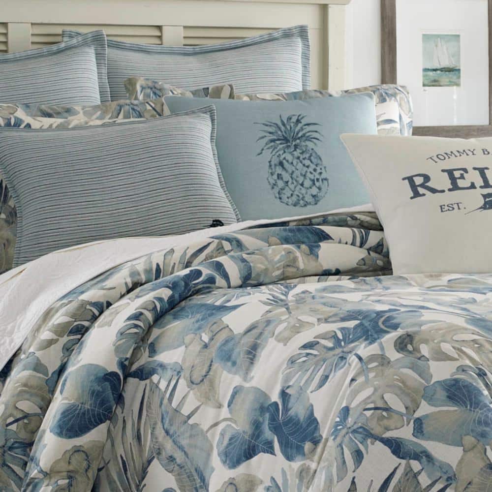 Full/Queen Blue Cotton Nautical Duvet Cover Set