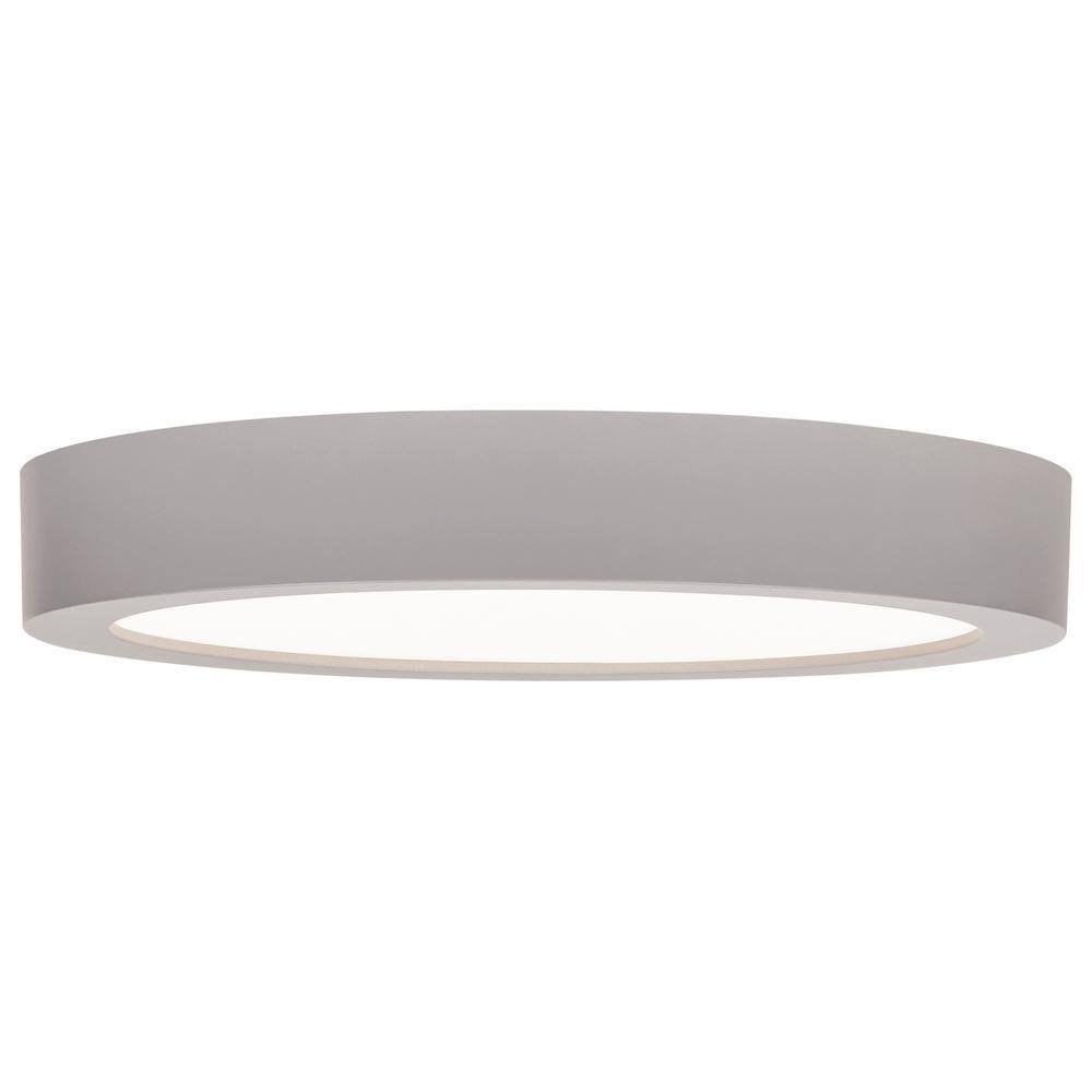 Ulko Silver LED Round Flush Mount Light