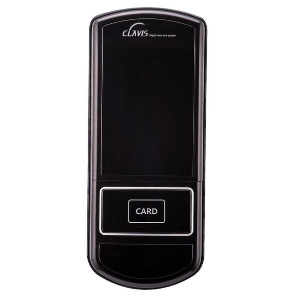 Smart Wireless Touchscreen Keypad Single Cylinder Black Digital Door Lock with Alarm
