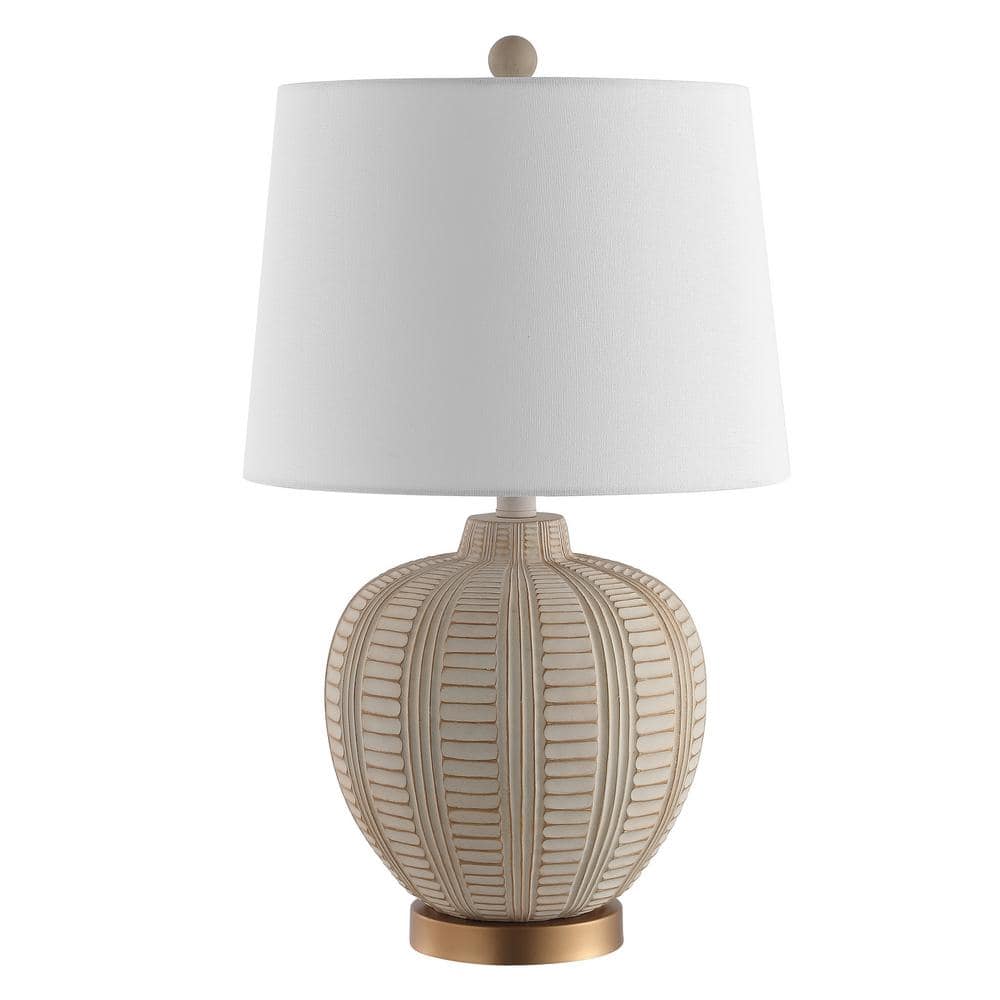 SAFAVIEH Marria Classic Table Lamp with USB Port  Cream/Rose Gold