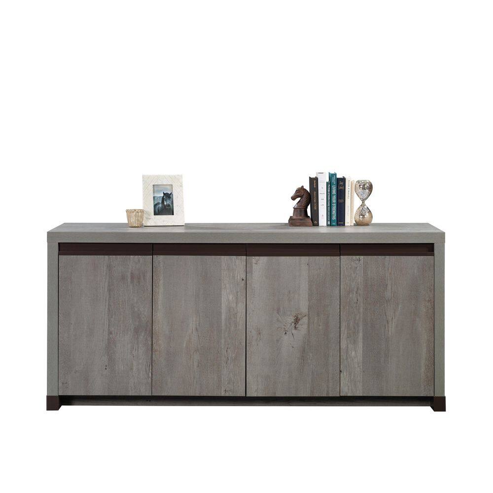 Mystic Oak Large Credenza with Adjustable Shelves