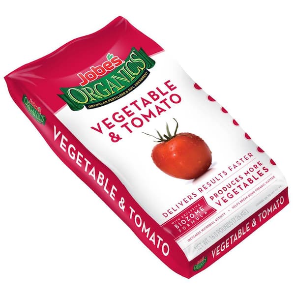 Jobe's Organics 16 lb. Organic Vegetable and Tomato Plant Food Fertilizer with Biozome, OMRI Listed