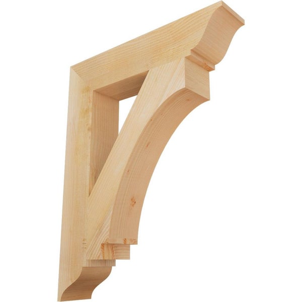 Ekena Millwork 6 in. x 38 in. x 30 in. Douglas Fir Imperial Traditional Rough Sawn Bracket