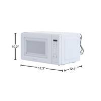 Magic Chef 17.3 in W, 0.7 cu. ft. Countertop Microwave, in White with 700-Watt Cooking Power HMM770W3