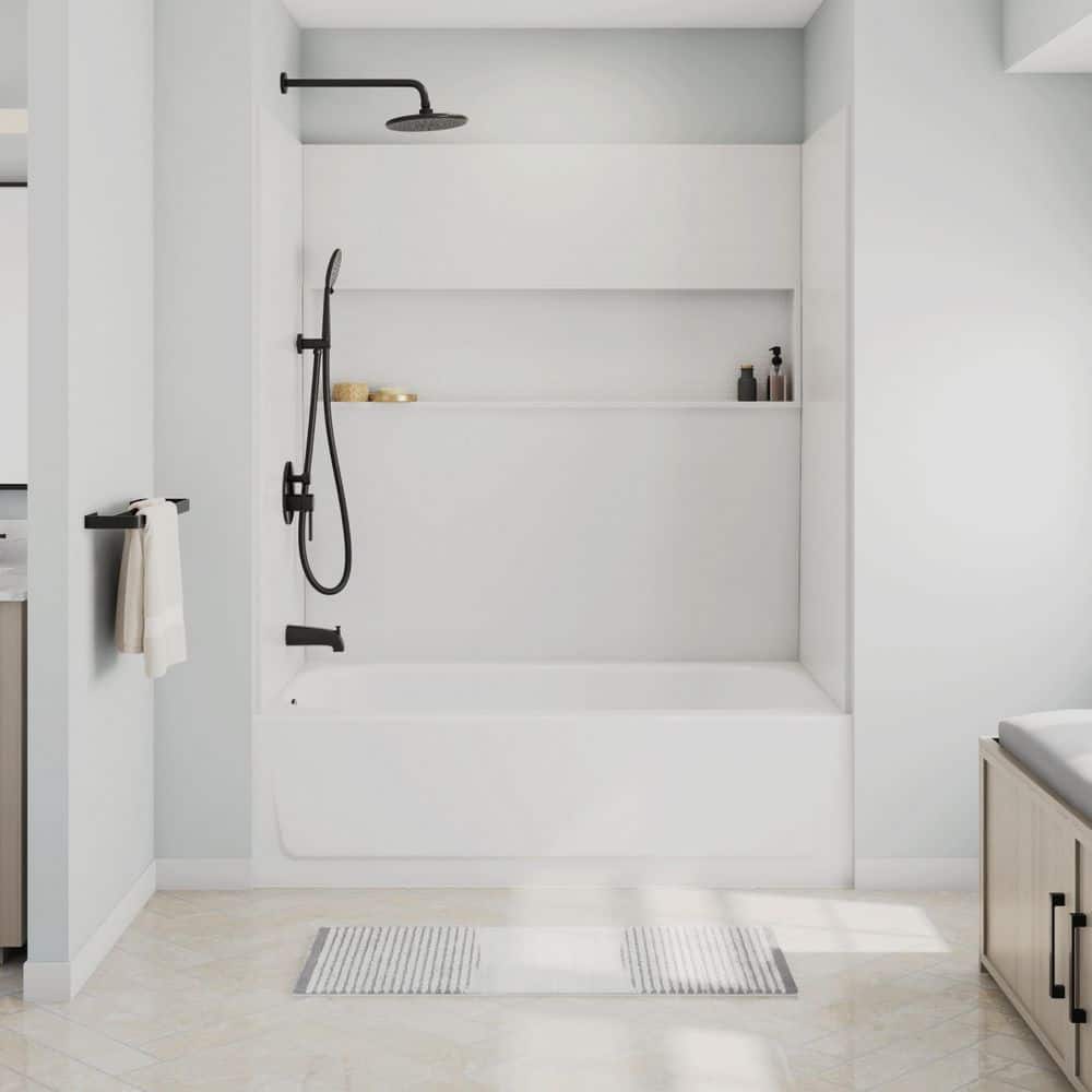 Bootz Industries Mauicast 60 in. x 32 in. Alcove Soaking Bathtub