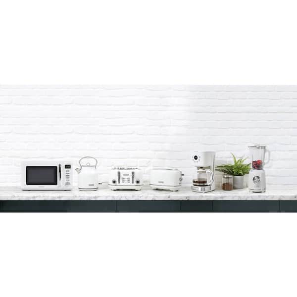 HADEN Heritage 12-Cup Ivory White Retro Style Coffee Maker