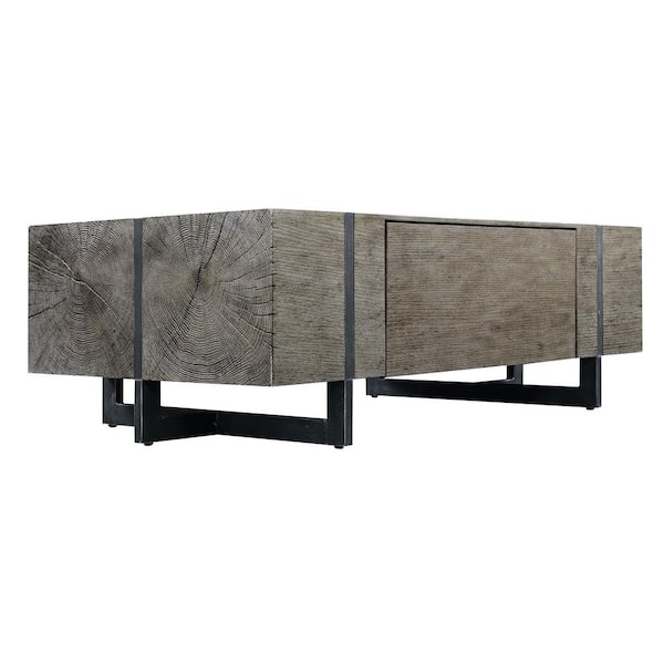 Picket House Furnishings Laguna 54 in. Dark Walnut Large Rectangle Wood Coffee Table with Drawers