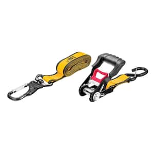 16 ft. x 1-1/2 in. Heavy-Duty Ratcheting 1000 lbs. Tie Down Strap with Swivel Hook