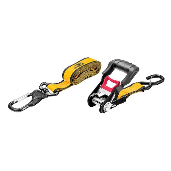 CAT 16 ft. x 1-1/2 in. Heavy-Duty Ratcheting 1000 lbs. Tie Down Strap with Swivel  Hook 980339N - The Home Depot